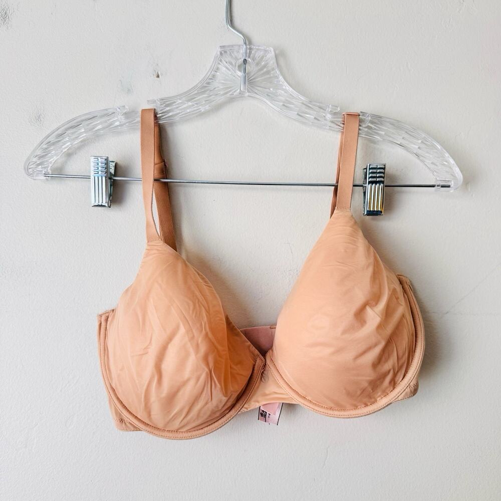 Victorias Secret Lined Perfect Coverage Nude T Shirt Bra Women’s Size 32DDD